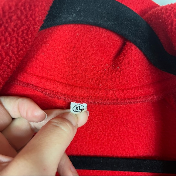 Vintage Patagonia Quarter Zip XL Pullover Fleece 80s Gorpcore Funnel Neck Red - Picture 8 of 10
